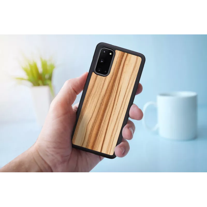 Handyhülle Man and Wood Galaxy S20 Cappuccino Schwarz — Schutzhülle für Samsung Galaxy S20