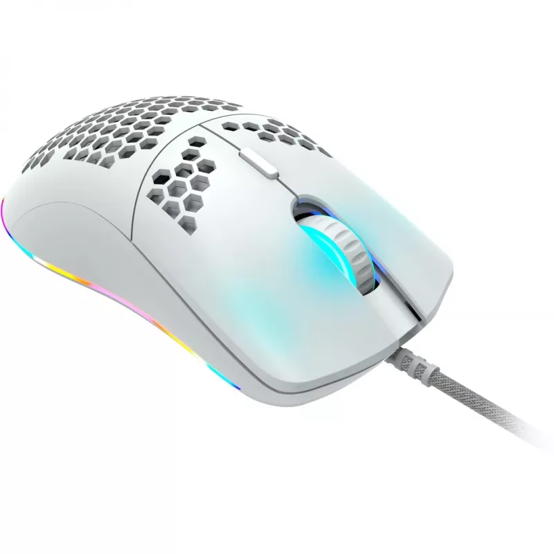 CANYON Puncher GM-11, Gaming-Maus mit 7 programmierbaren Tasten, Pixart 3519 optischer Sensor, 4 DPI-Stufen bis zu 4200, 5 Millionen Klicks Lebensdauer, 1,65 m Ultraweave-Kabel, UPE-Füße
