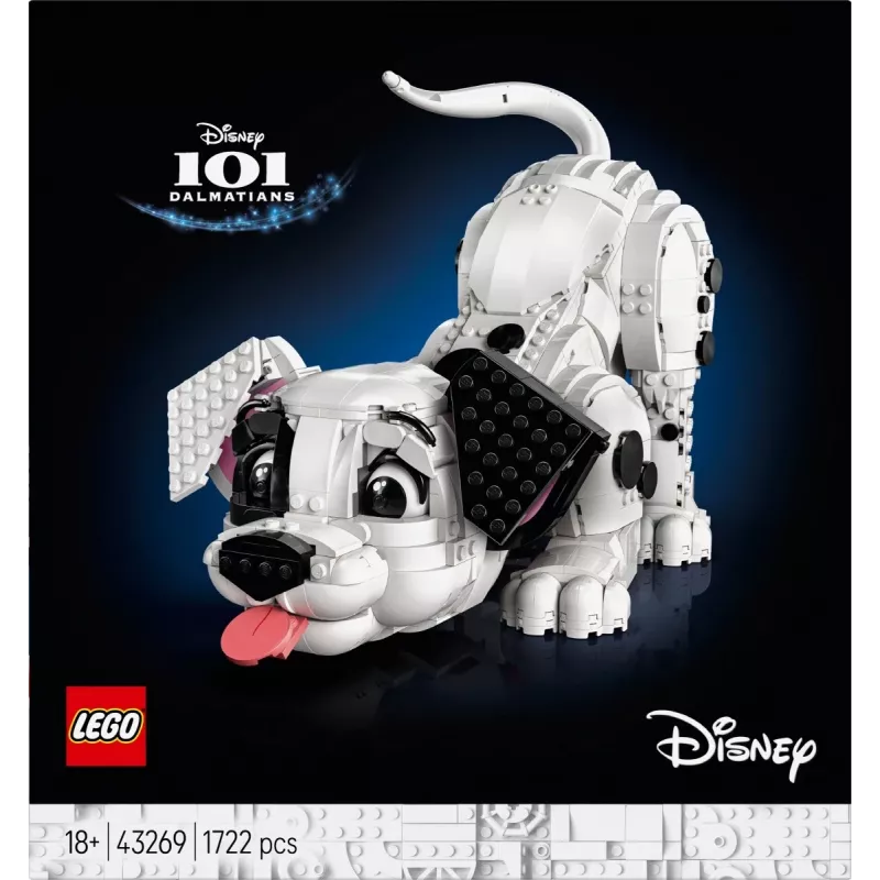 LEGO Disney 43269 101 Dalmatiner Welpe sammelbares Bauset — 1722 Teile, 220 mm Höhe, für 18+