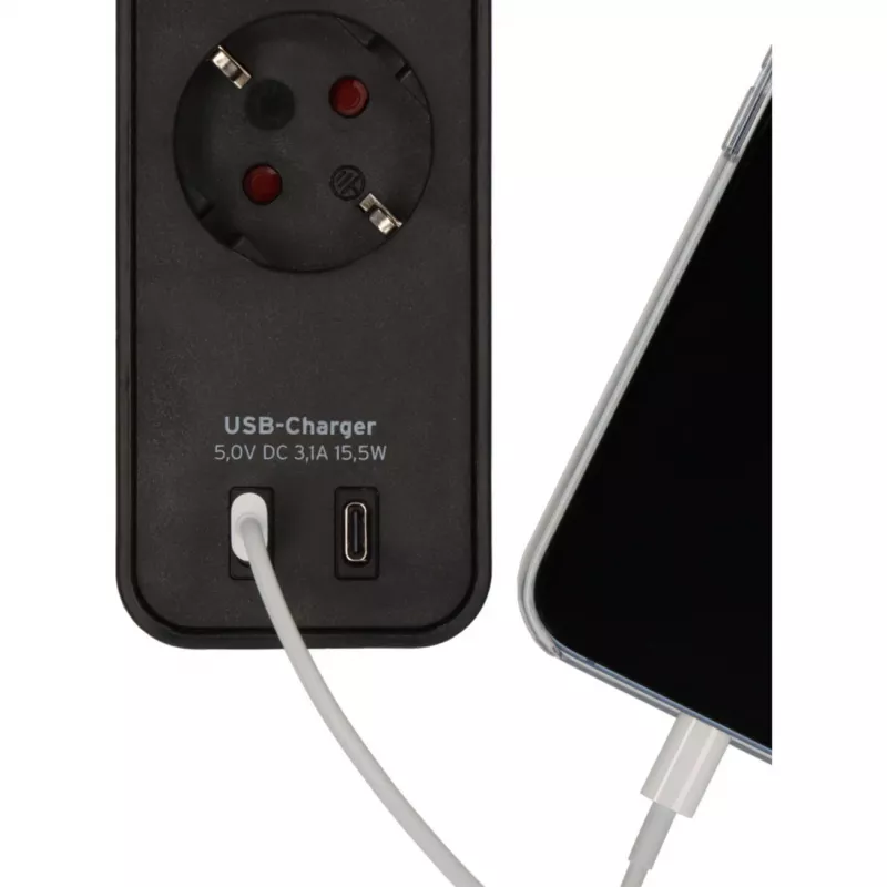 Power Extension Brennenstuhl 1153240106 1,5m 4 AC Outlets Indoor Schwarz