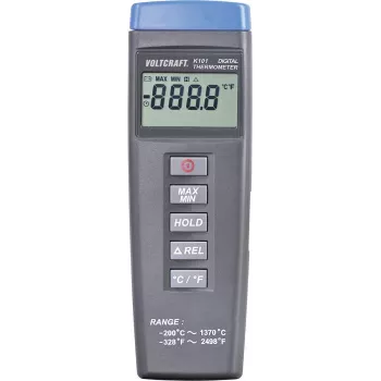 Voltcraft K101 Temperaturmessgerät, Thermometer -200 - +1370 °C K-Type (307)