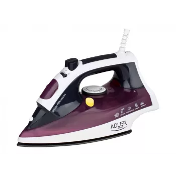 Adler AD 5022 Trocken- & Dampfbügeleisen Keramiksohle Lila, 2200 W
