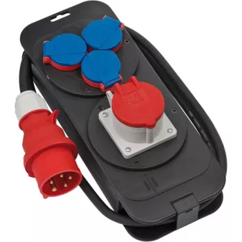 Brennenstuhl 1151600010 - Standard - Kunststoff - Schwarz - Blau - Rot - 4 AC-Ausgänge - 2 m - 400 V