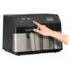 Heißluftfritteuse Black & Decker BXAF9000E Dual Basket 9 L, 2500 W, 80–200 °C, 2 Körbe, 8 Programme