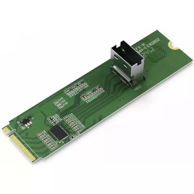 ICY DOCK - M.2 NVMe PCIe 4.0 SSD auf 1 x SlimSAS 4i Adapter mit Redriver