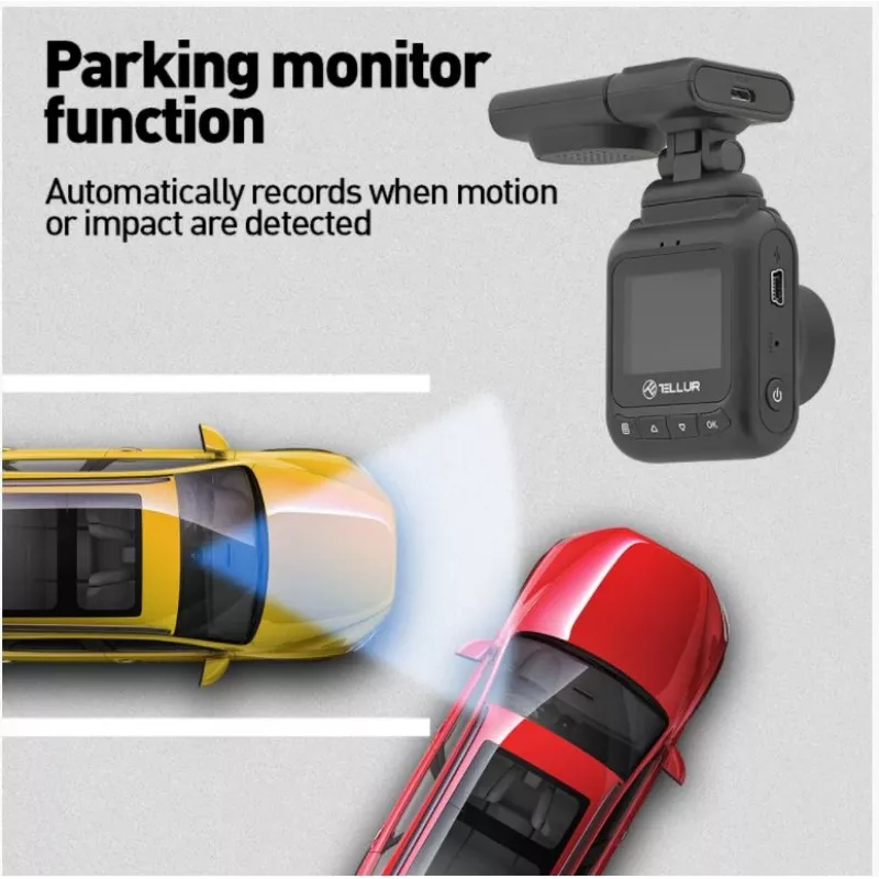 Dash Cam Tellur Dash Patrol DC2 FullHD 1080P GPS Schwarz
