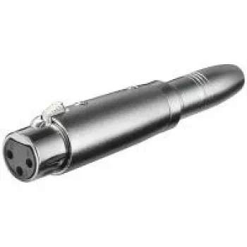Wentronic Goobay XLR-Adapter – XLR-Buchse (3-polig) > Klinkenbuchse 6,35 mm (2-polig, Mono) (27453)