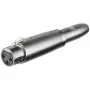 Wentronic Goobay XLR-Adapter – XLR-Buchse (3-polig) > Klinkenbuchse 6,35 mm (2-polig, Mono) (27453)