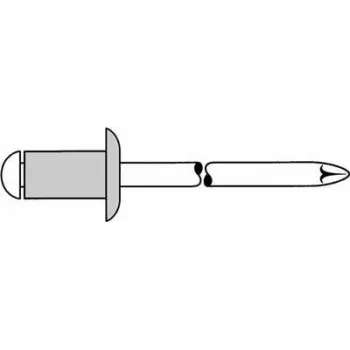Blindniet GESIPA 1454051 Al/St 5x30 mm, Klemmbereich 20,0–25,0 mm, 100er-Pack