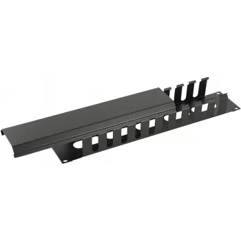 Kabelmanagement-Panel LOGON RAO405BL 2U Schwarz 19 Zoll