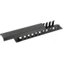 Kabelmanagement-Panel LOGON RAO405BL 2U Schwarz 19 Zoll