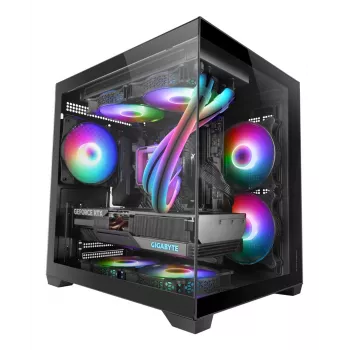 Mars Gaming MC-VIEW2 Mini Tower Schwarz