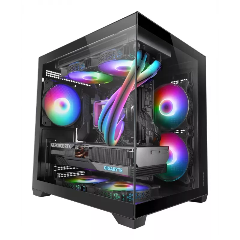 Mars Gaming MC-VIEW2 Mini Tower Schwarz
