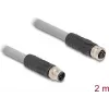 DeLOCK Sensor-/Aktorleitung 80539 2 m RST M12 Grau