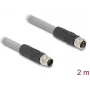 DeLOCK Sensor-/Aktorleitung 80539 2 m RST M12 Grau
