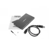 NATEC RHINO GO Gehäuse USB 3.0 für 2,5'' SATA HDD/SSD, schwarz Aluminium