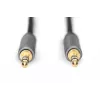 Digitus Audio-Anschlusskabel 3,5-mm-Klinke auf 3,5-mm-Klinke 1,8 m Schwarz