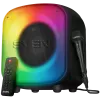 Lautsprecher SVEN PS-555, schwarz, Ausgangsleistung 65 W (RMS), TWS, Bluetooth, USB, microSD, Fernbedienung, Lithium-Akku
