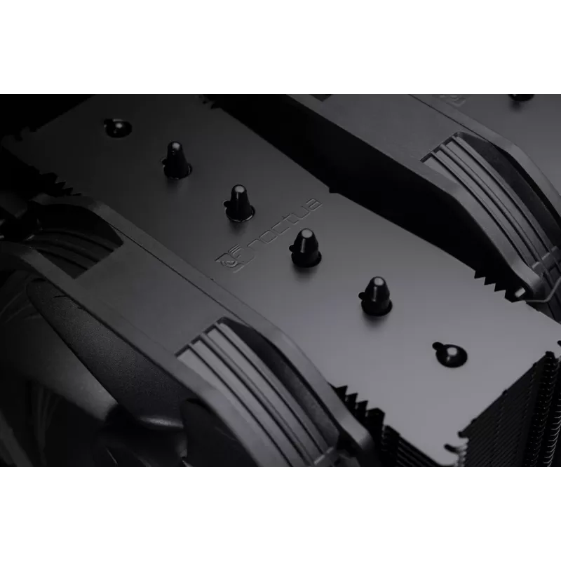 Noctua NH-D15 Chromax Pure Schwarz CPU-Kühler mit zwei 140-mm-Lüftern