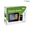 Digitale Wetterstation GreenBlue GB526 Schwarz — Innen -20…60°C, Außen -40…70°C, Luftfeuchtigkeit -20…95%, Uhr, Mondphase