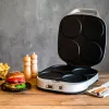 ROMMELSBACHER PC 1800, 4 Crêpes, Silber, Kunststoff, 13,5 cm, Tasten, 1800 W