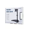Monitor-Tischständer GEMBIRD MS-D1ST-04 für 13–32-Zoll-Bildschirme, höhen- und neigungsverstellbar, VESA 75x75–100x100, bis 8 kg