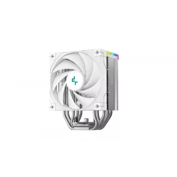 CPU-Kühler DeepCool AK500S Digital SE – 5 Heatpipes, 120 mm FDB-Lüfter, PWM, Multi-LED, weiß, unterstützt Intel LGA1150 und AMD Sockel