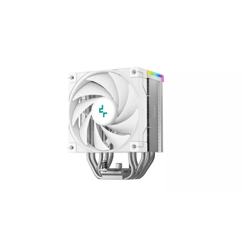 CPU-Kühler DeepCool AK500S Digital SE – 5 Heatpipes, 120 mm FDB-Lüfter, PWM, Multi-LED, weiß, unterstützt Intel LGA1150 und AMD Sockel