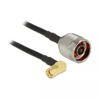 Koaxialkabel DeLOCK 0,3m N/RP-SMA CFD200 Schwarz