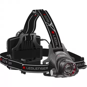 Stirnlampen-Taschenlampe Ledlenser H14R.2 Schwarz