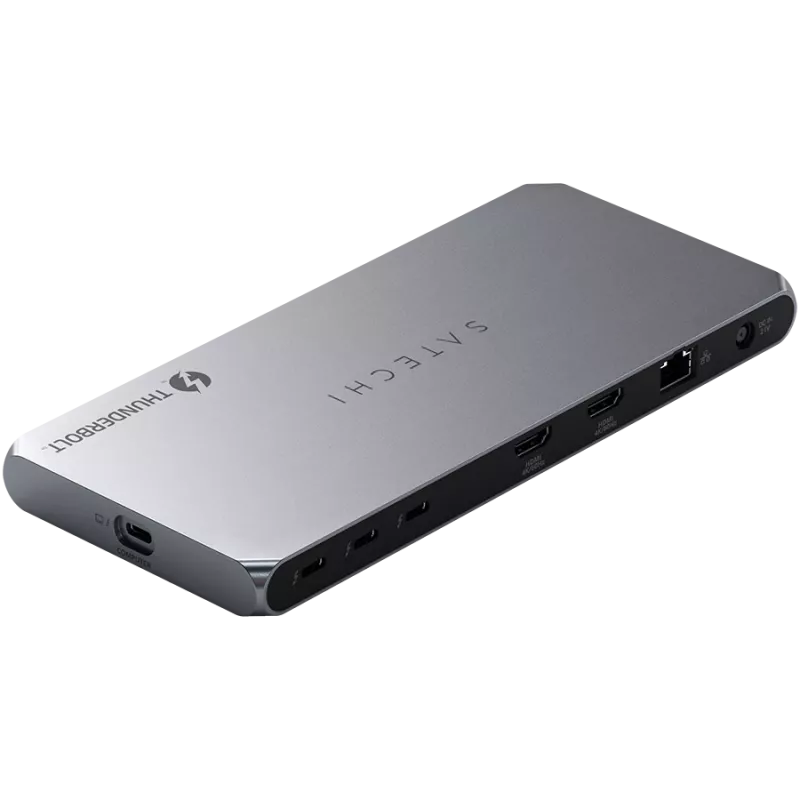 Satechi Thunderbolt 4 Dock ST-DT4MDM-EU — Thunderbolt 4 Dockingstation, 2× HDMI 2.0, 2× USB-A 3.2
