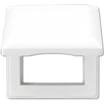 Jung AS 581 BFKL WW Weiße schraubenlose Schalter-/Abdeckplatte, Thermoplast, 80,5×80,5 mm