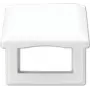 Jung AS 581 BFKL WW Weiße schraubenlose Schalter-/Abdeckplatte, Thermoplast, 80,5×80,5 mm