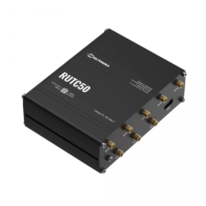 Teltonika RUTC50 Wireless Router Gigabit Ethernet Dual-Band (2,4 GHz / 5 GHz) 5G Schwarz