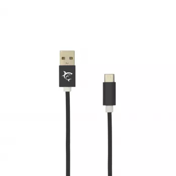 USB-auf-USB-C-Kabel White Shark Adder 2 m – Lade- und Datenübertragungskabel, weiß
