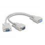 DeLOCK 67160 Serielles Kabel Beige 0,3 m DB-9