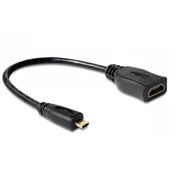 HDMI Kabel DeLOCK 65391 0,23m Typ A auf Typ D Schwarz