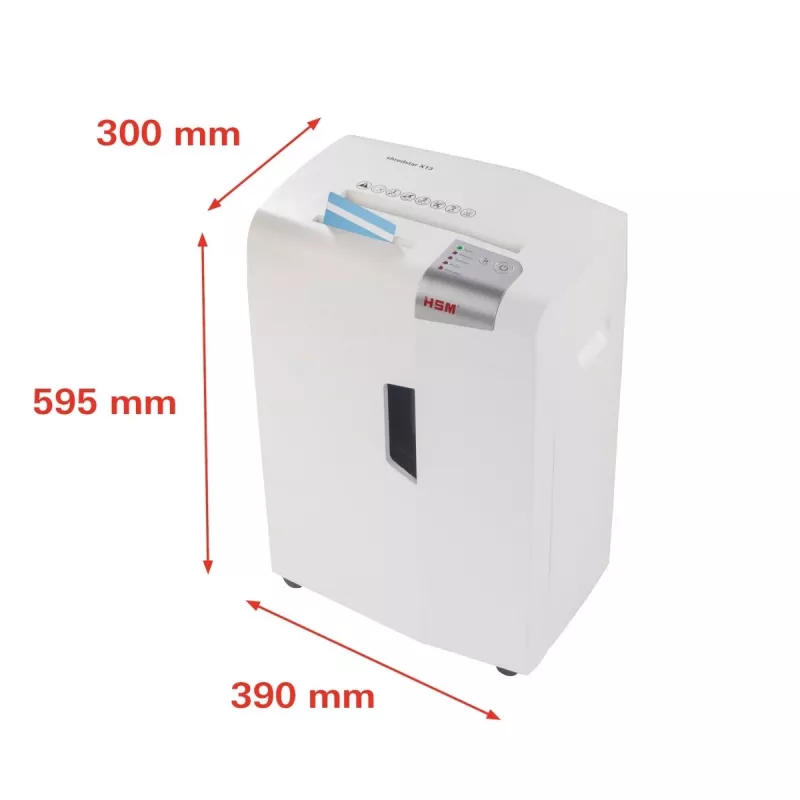 HSM shredstar X13 Aktenvernichter, 4 x 37 mm + separater CD-Schneidemechanismus