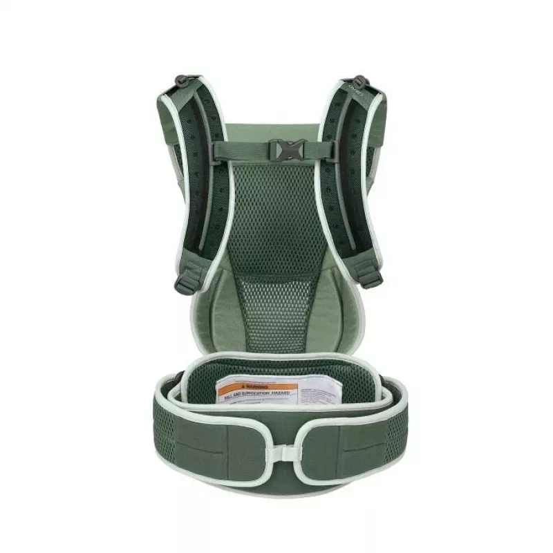Kinderkraxe Osprey Poco Soft (Modell 10006178/818/O/S) in Grün — Rahmen-Kinderkraxe für Wanderungen mit Kleinkindern