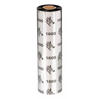 Zebra 1600 Wax Thermotransferband 450 m Schwarz
