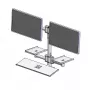 Wandmontage-Stange mit zwei Montagearmen von ergonomischen Lösungen, Modell EET063-02
