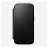 Handyhülle aus Leder Nomad Modern Leather Folio Cover für iPhone 17 Pro, 16 cm (6,3 Zoll), schwarz, 4 Kartenfächer