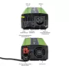 Auto-Wechselrichter Qoltec Monolith 1200 W Grün 12 V