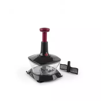 Manueller Lebensmittelzerkleinerer JATA HMAQ4505 Schwarz Bordeaux