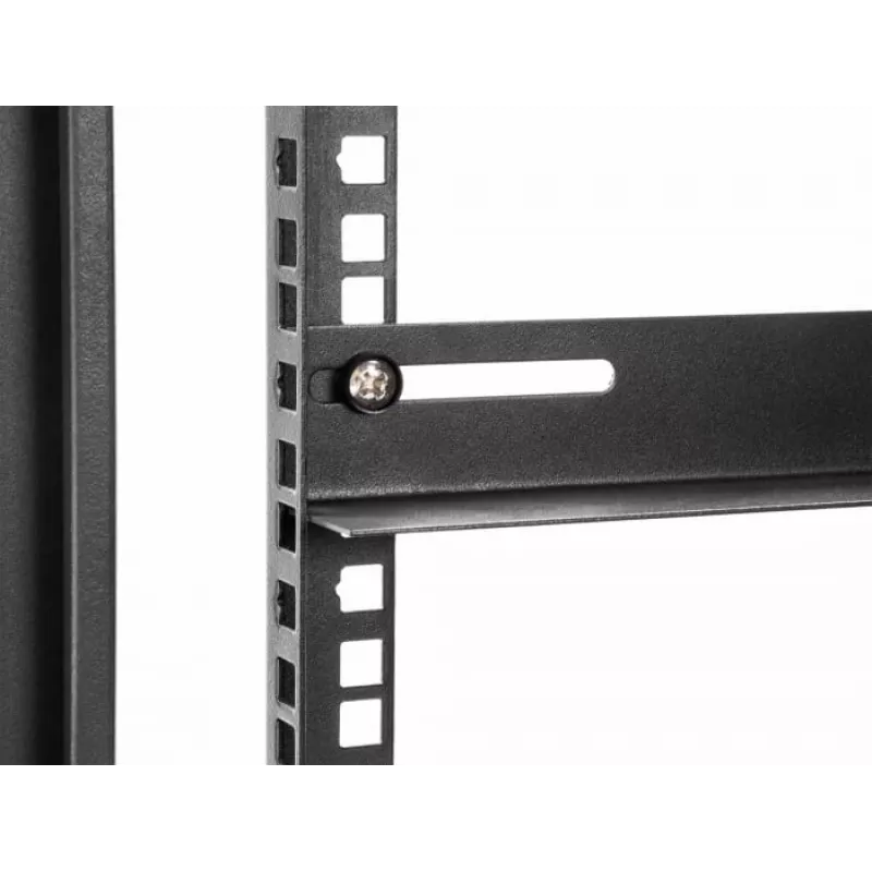 Montagehalterung DeLOCK 19 Zoll 450x40mm 2 Stück Schwarz Metall