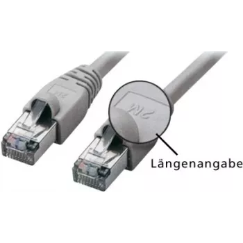 Tecline exertis Connect - Patch-Kabel - RJ-45 (M) auf RJ-45 (M) - 7,5 m - SFTP - CAT 5e - Grau (71607)