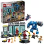 LEGO Marvel Iron Man Laboratorium Rüstkammer 76315 Spielset – 384 Teile, 5 Minifiguren, Präsentationsbereich