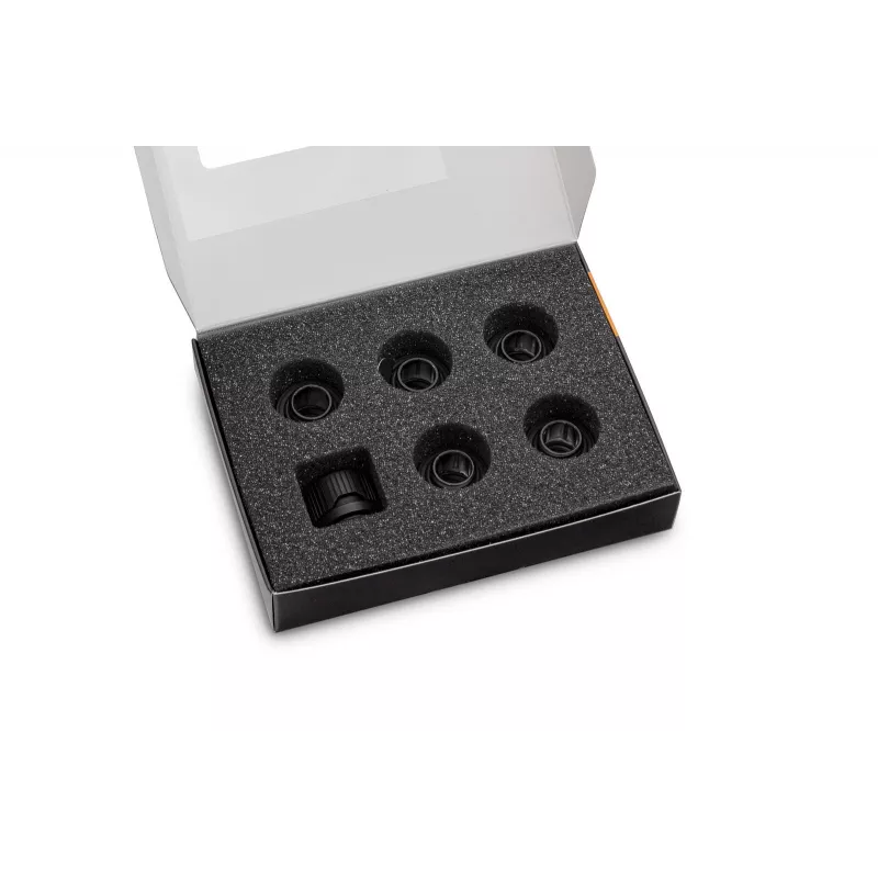 EK Water Blocks EK-Quantum Torque 6-Pack HDC 12 Drehmomentschlüssel-Endanschluss Schwarz 1/4 6 Stk.