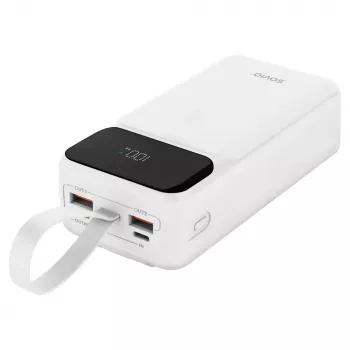 Powerbank SAVIO BA-11 Lithium-Ionen 3000 mAh, 3,7 V, USB-C x2, weiß