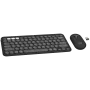 Logitech Pebble 2 Combo Tastatur Maus enthalten RF Wireless + Bluetooth QWERTY Dänisch - Finnisch - Norwegisch - Schwedisch Graphit (920-012257)